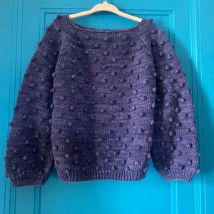 COPY - NWOT Misha and Puff 5/6 Popcorn Sweater in Blue Violet